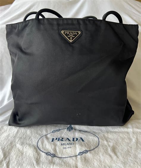 prada nylon handle tote bag|prada nylon bag vintage price.